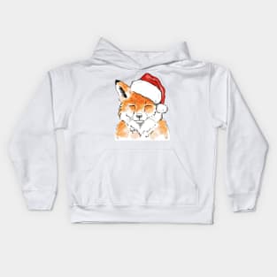 Christmas Fox Kids Hoodie